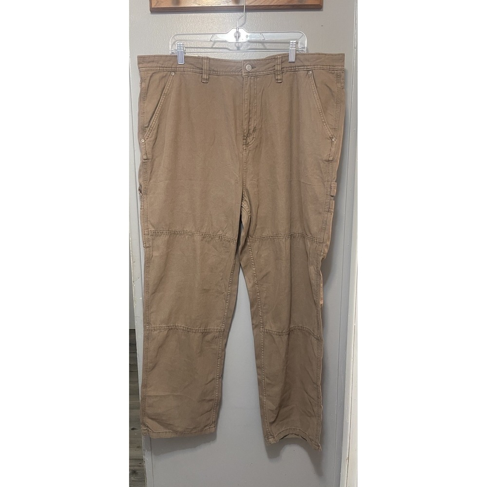Aeropostale Nwt Carpenter Pants Canvas Boot Cut Brown 44 X 30 2XL